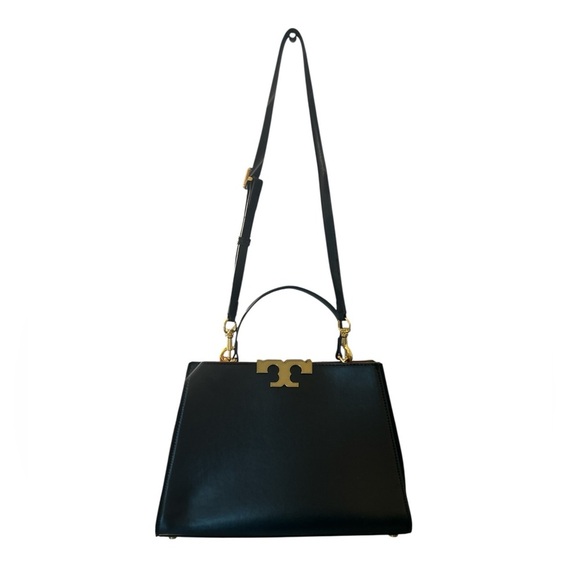 Tory Burch Eleanor Large Leather Top Handle Satchel T Logo - Picture 7 of 15
